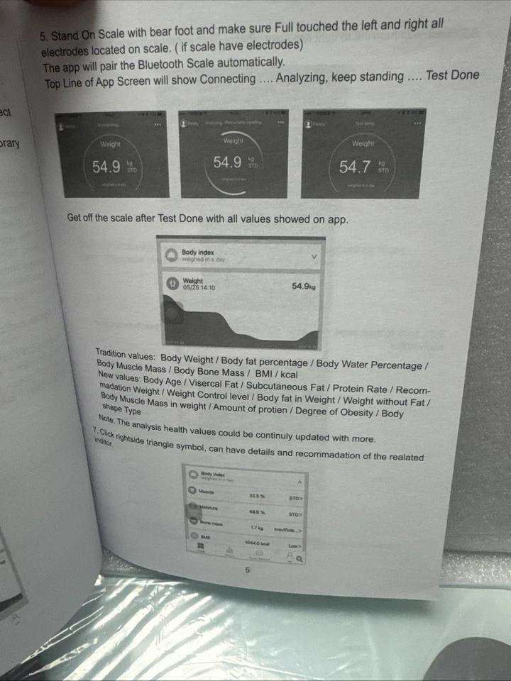 Smart Scale for Body Weight and Fat Percentage